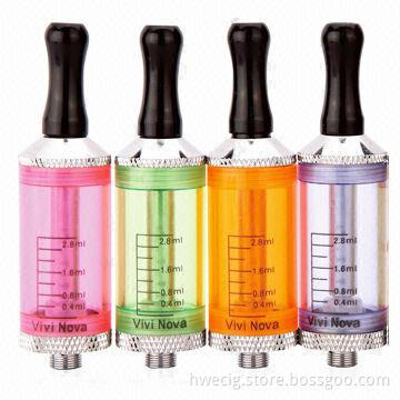 2014 hot sales refillable liquid vivi nova bottom coils e-cigarette atomizer